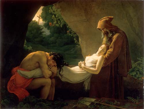 Image Of The Painting Funeral Of Atala By Girodet