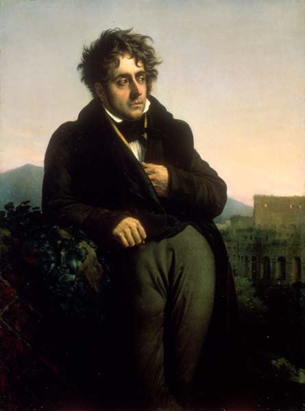 Image Of The Painting Portrait Of Chateaubriand By Girodet